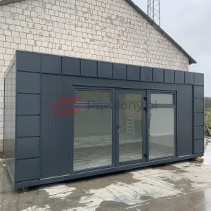 Pawilon handlowy 6x3 kasetony grafit