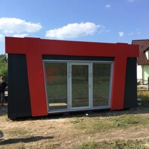 Pawilon handlowy 6x3 Attyka Czerwona