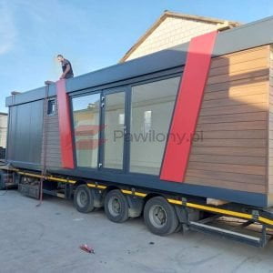 Pawilon 10x3 Skosy Czerwone